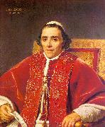 Jacques-Louis  David Portrait of Pope Pius VII_2 oil painting on canvas